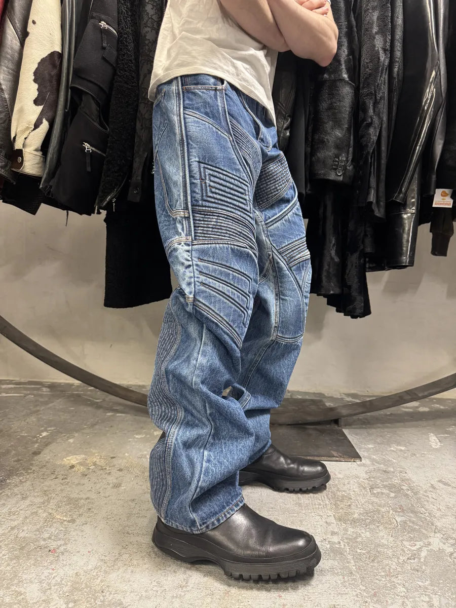 SS2024 Acne studios Blue Biker Piker Denim Jeans (M) uHMxFhg 1