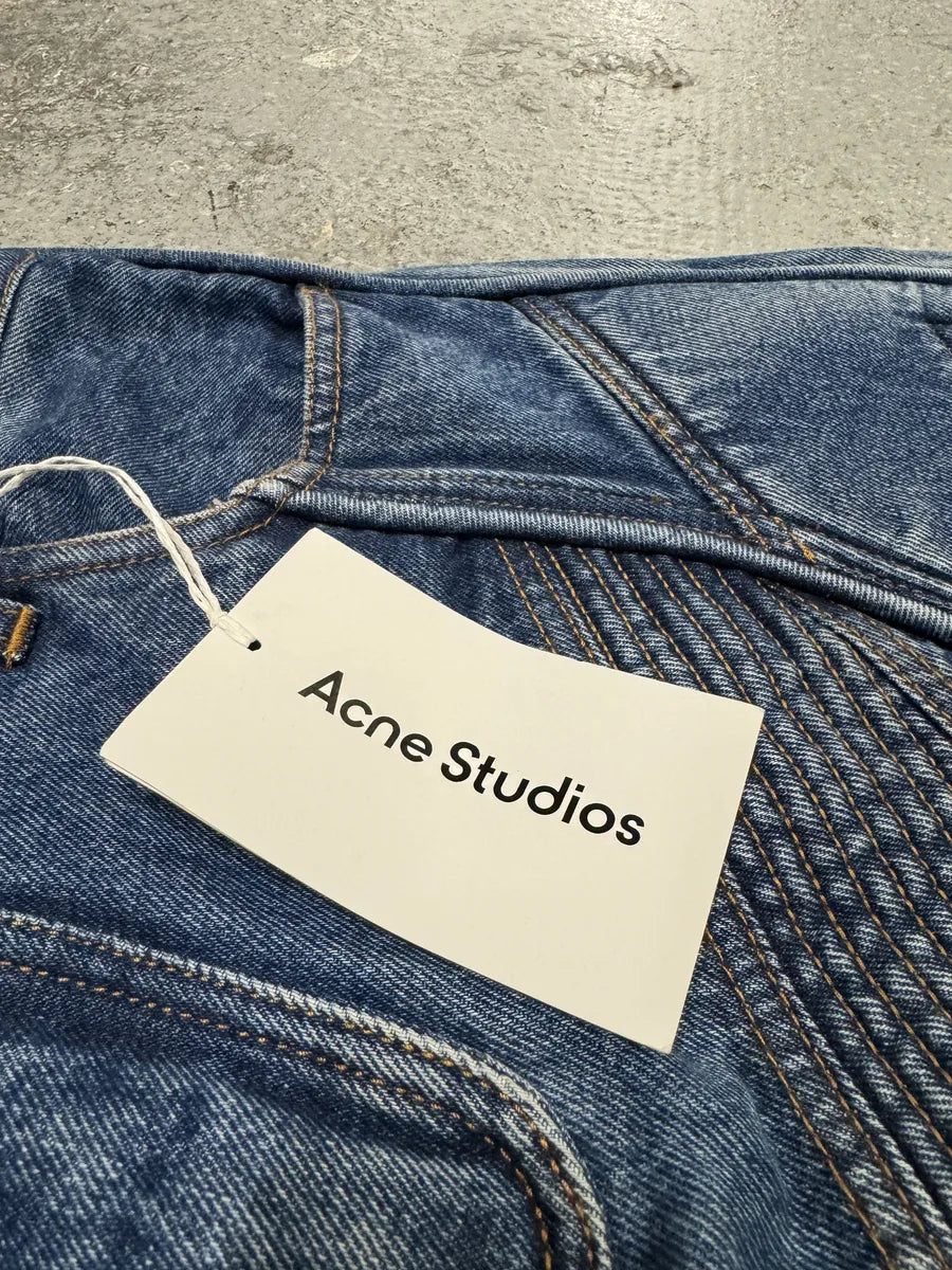 SS2024 Acne studios Blue Biker Piker Denim Jeans (M) uHMxFhg 7