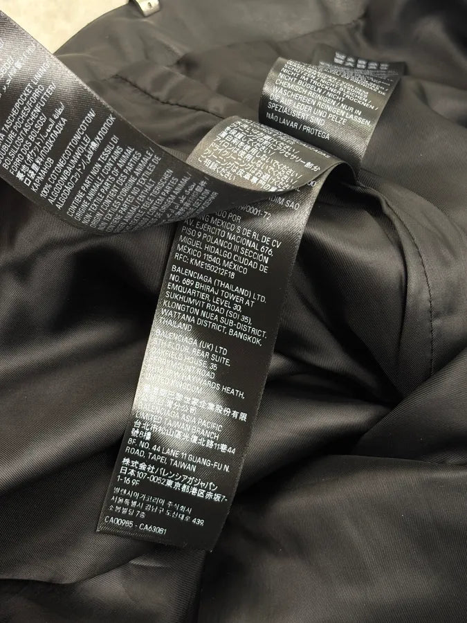 SS2024 Balenciaga Pierced Leather Oversized Pants swjlOnp 14