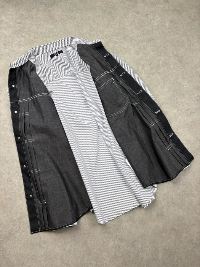SS2024 Comme des Garçons Homme Striped Denim Shirt DIPGVWg 6