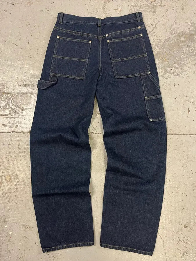 SS2024 Givenchy 4G Cargo Denim Brut Carpenter Jeans yhSimme 6