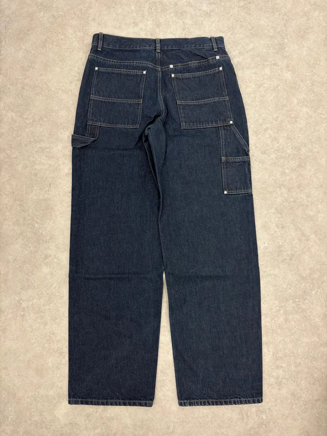 SS2024 Givenchy 4G Cargo Denim Brut Carpenter Jeans qHGjoeW 6