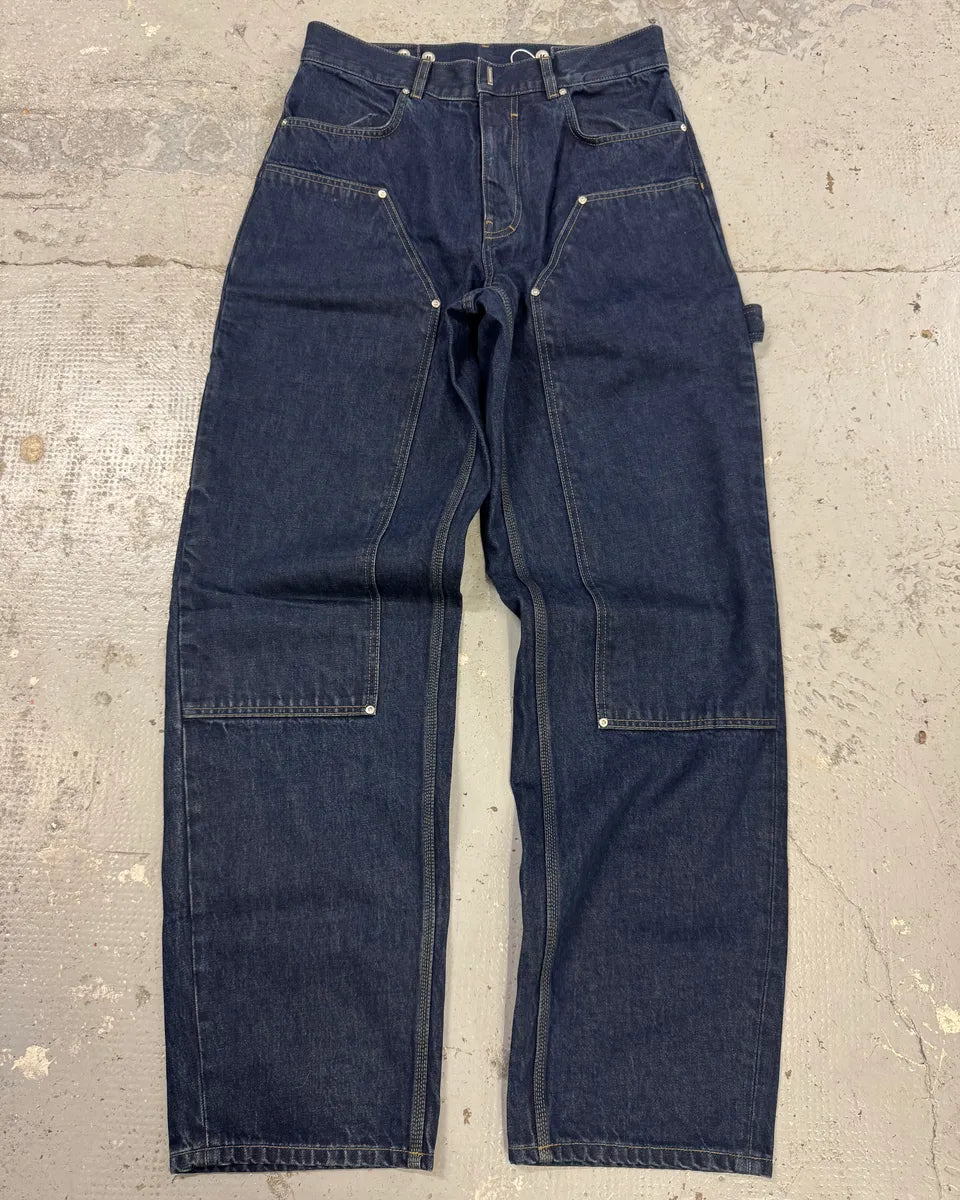 SS2024 Givenchy 4G Cargo Denim Brut Carpenter Jeans fjsYWqA 0