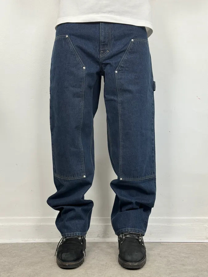 SS2024 Givenchy 4G Cargo Denim Brut Carpenter Jeans qHGjoeW 1