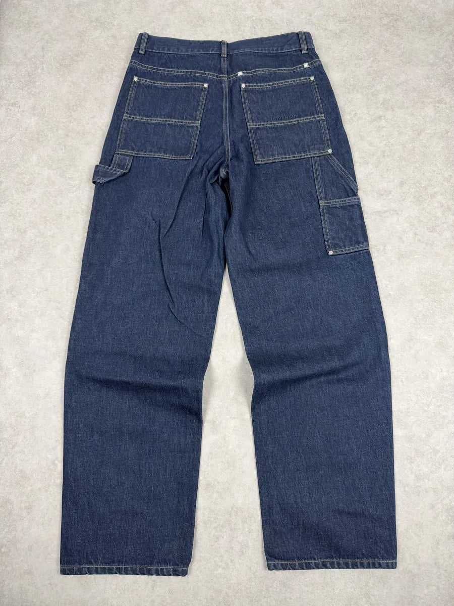 SS2024 Givenchy 4G Cargo Denim Brut Carpenter Jeans kXGEeSF 4