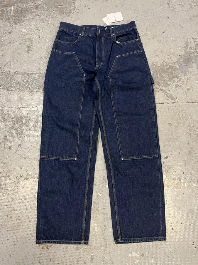 SS2024 Givenchy 4G Cargo Denim Brut Carpenter Jeans AaPABzA 0
