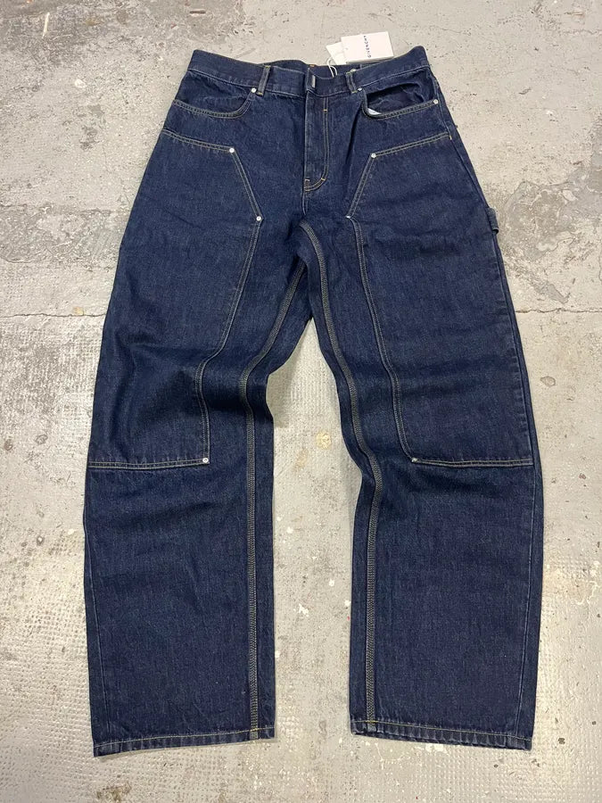 SS2024 Givenchy 4G Cargo Denim Brut Carpenter Jeans (L) AaPABzA 1