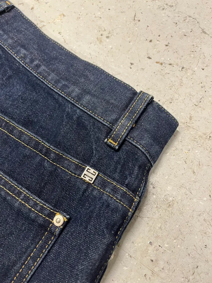 SS2024 Givenchy 4G Cargo Denim Brut Carpenter Jeans AaPABzA 6