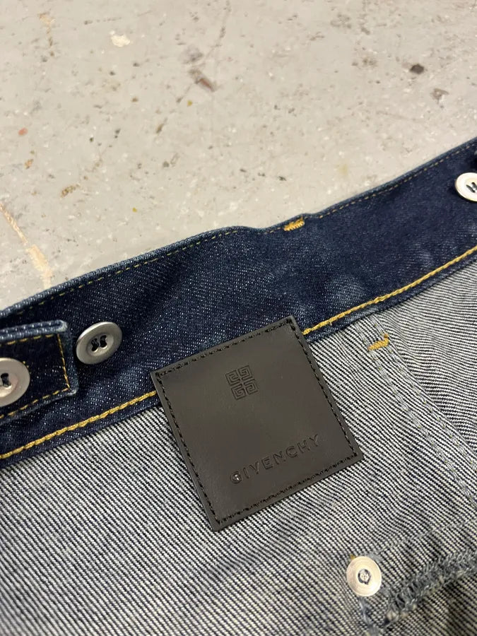 SS2024 Givenchy 4G Cargo Denim Brut Carpenter Jeans (L) AaPABzA 8