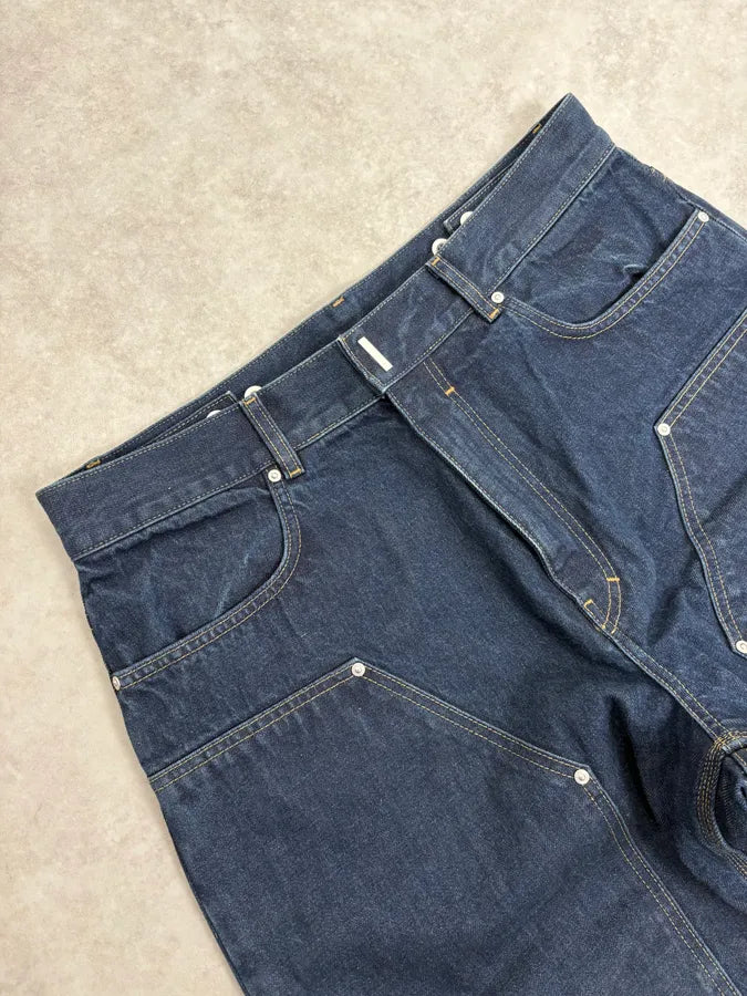 SS2024 Givenchy 4G Cargo Denim Brut Carpenter Jeans qHGjoeW 5