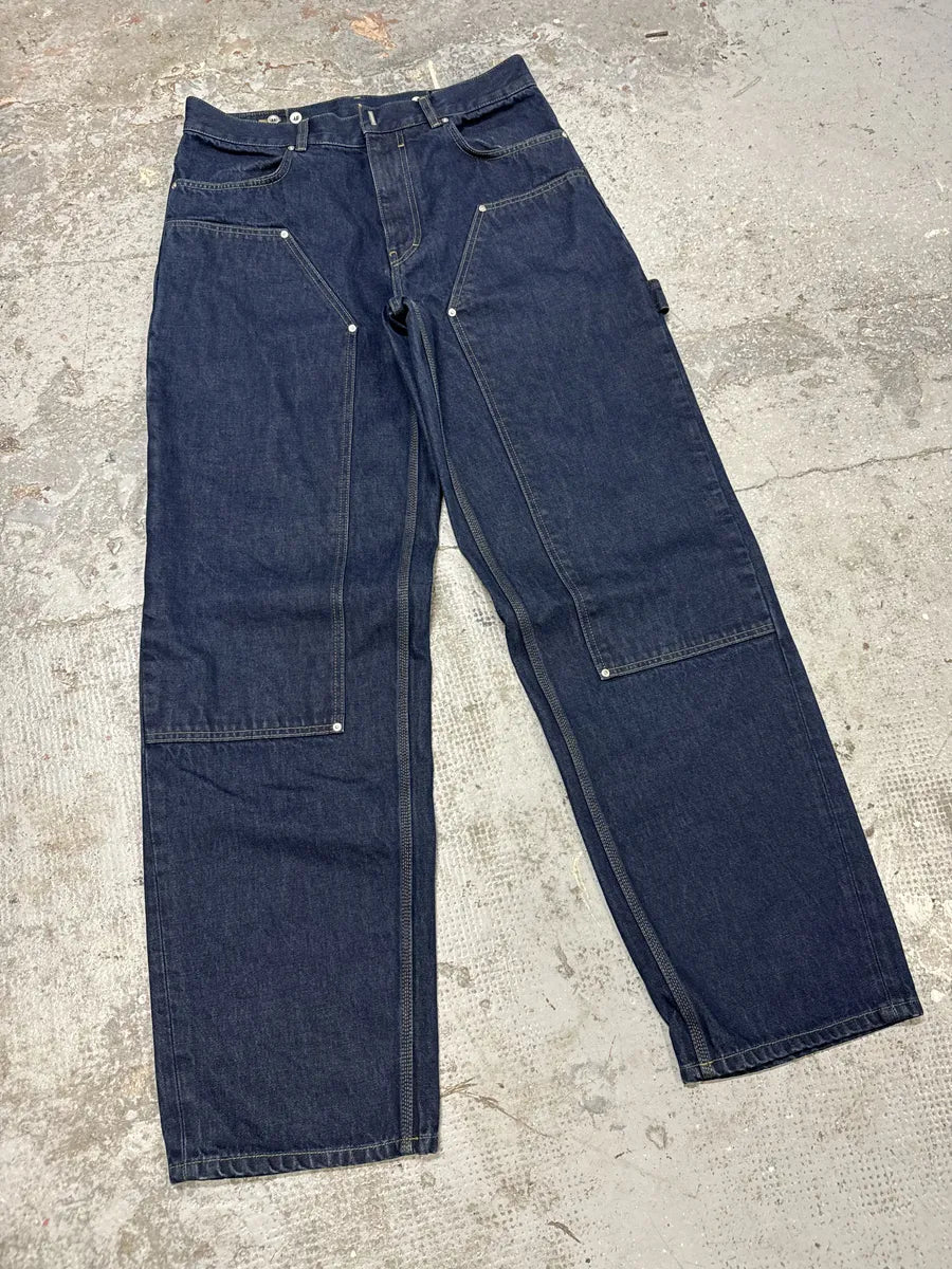 SS2024 Givenchy 4G Cargo Denim Brut Carpenter Jeans (M) tTdhRAr 5