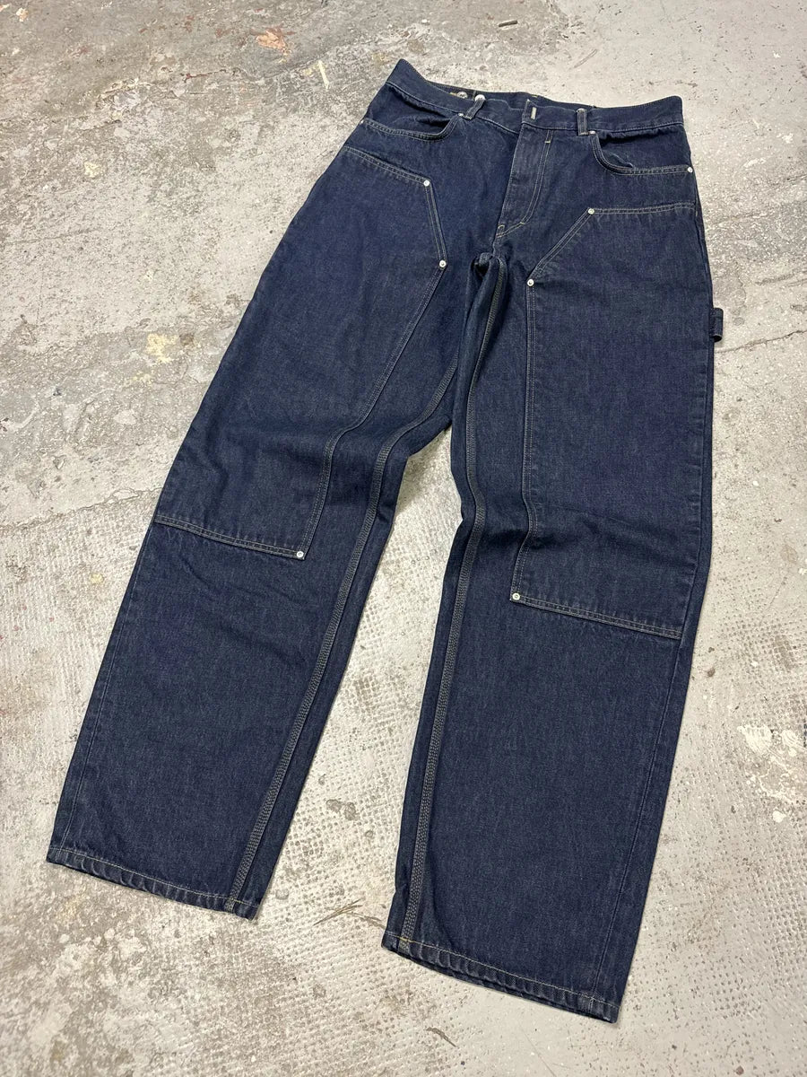 SS2024 Givenchy 4G Cargo Denim Brut Carpenter Jeans (M) tTdhRAr 6