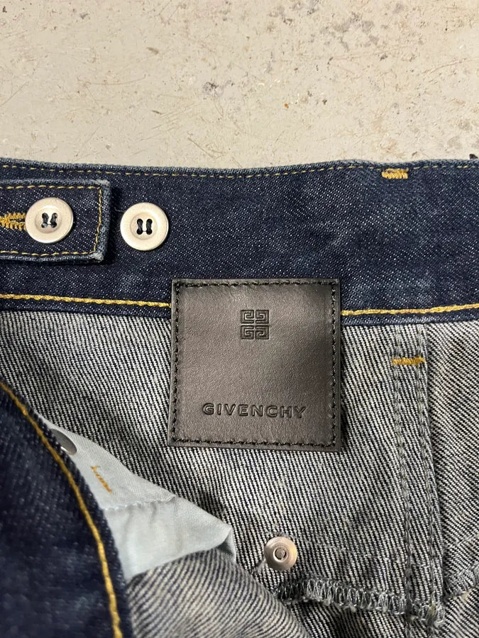 SS2024 Givenchy 4G Cargo Denim Brut Carpenter Jeans yhSimme 8
