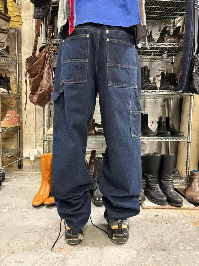 SS2024 Givenchy 4G Cargo Denim Brut Carpenter Jeans yhSimme 3