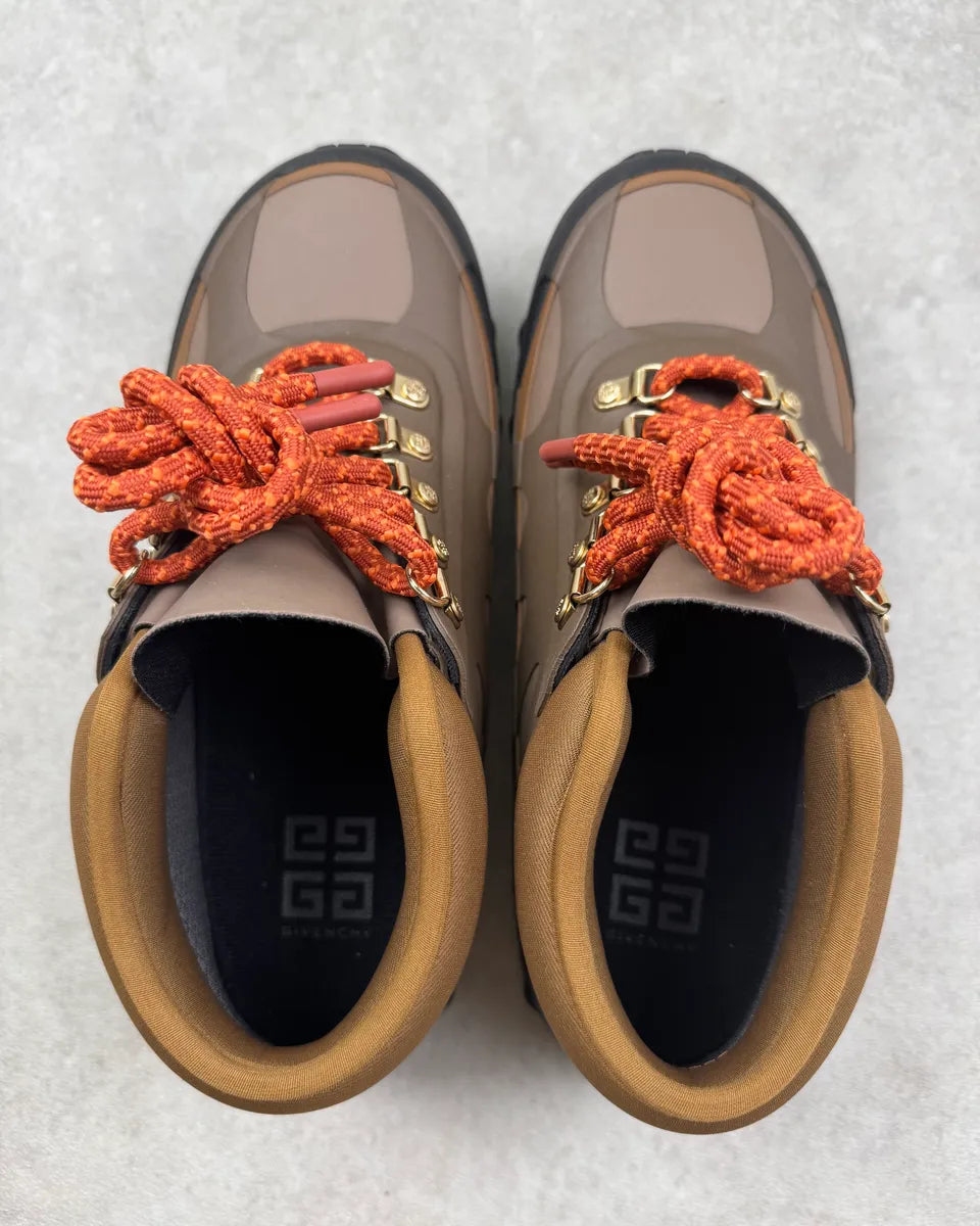 SS2024 Givenchy Bogs Brown Leather Hiking Boots uIiMEkl 7
