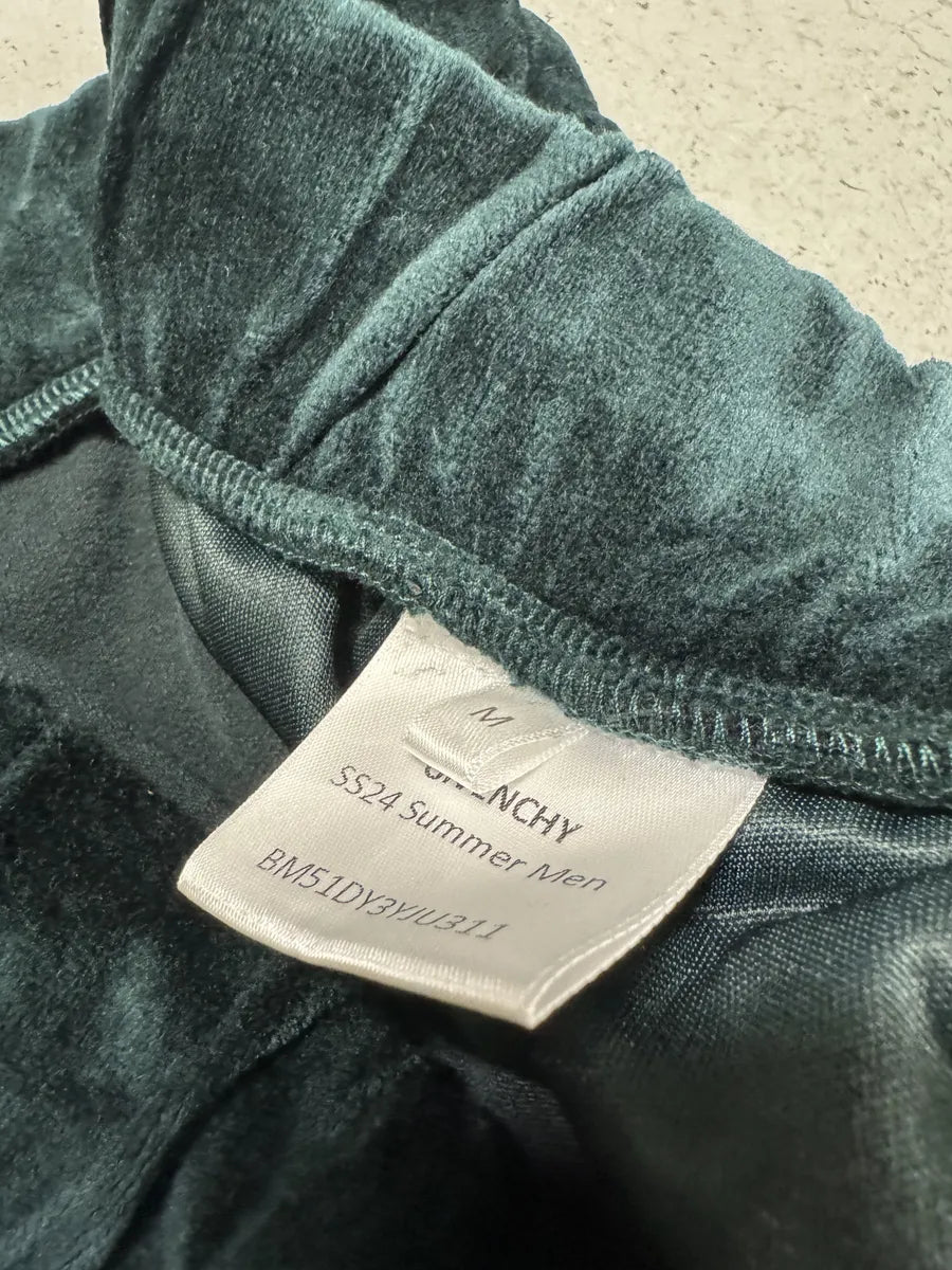 SS2024 Givenchy Sample Dark Green Velvet Pants by Matthew Williams vytDAGi 9