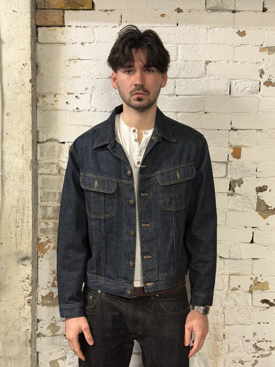 SS2024 Maison Margiela Navy Brut Denim Signature Jacket nlVZMYN 1