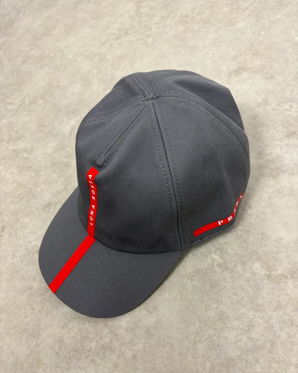 SS2024 Prada Luna Rossa America’s Cup Grey Racing Cap SbqKlfG 0