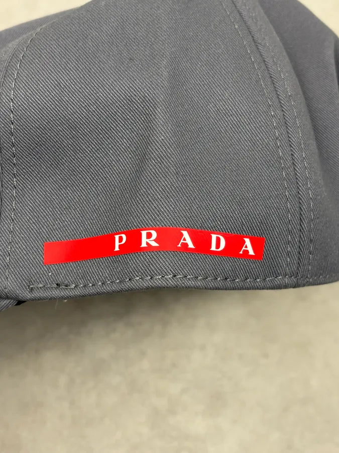 SS2024 Prada Luna Rossa America’s Cup Grey Racing Cap SbqKlfG 4