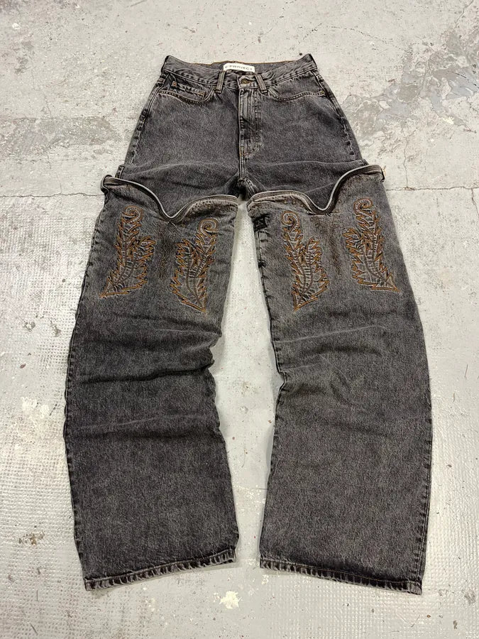 SS2024 Y/Project Maxi Cavalier Denim Grey Astro Pants  BLxLZaa 1