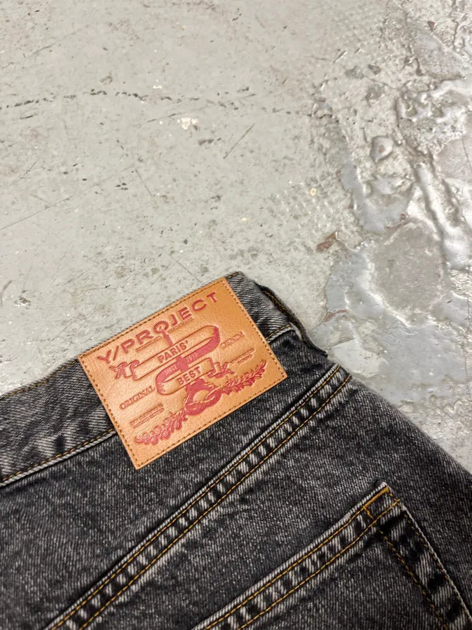 SS2024 Y/Project Maxi Cavalier Denim Grey Astro Pants  BLxLZaa 10