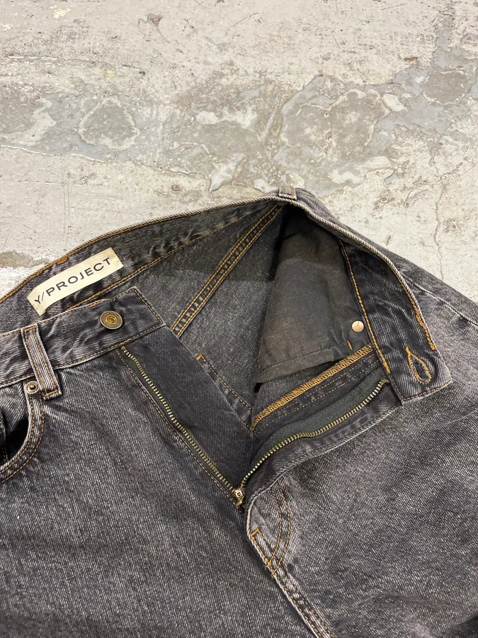 SS2024 Y/Project Maxi Cavalier Denim Grey Astro Pants  BLxLZaa 11