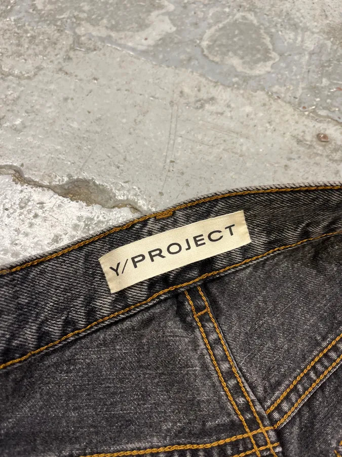 SS2024 Y/Project Maxi Cavalier Denim Grey Astro Pants  BLxLZaa 12