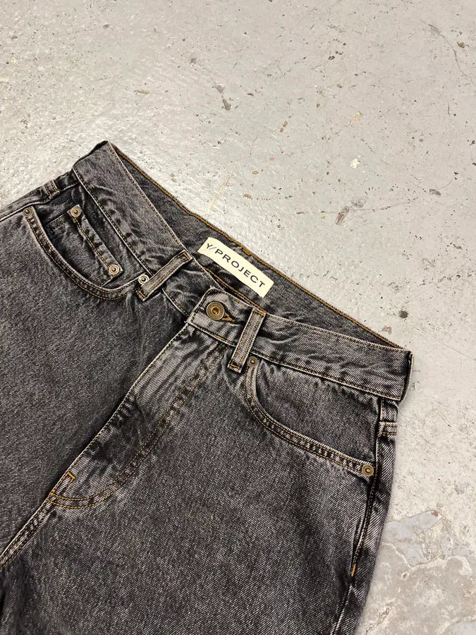 SS2024 Y/Project Maxi Cavalier Denim Grey Astro Pants  BLxLZaa 5