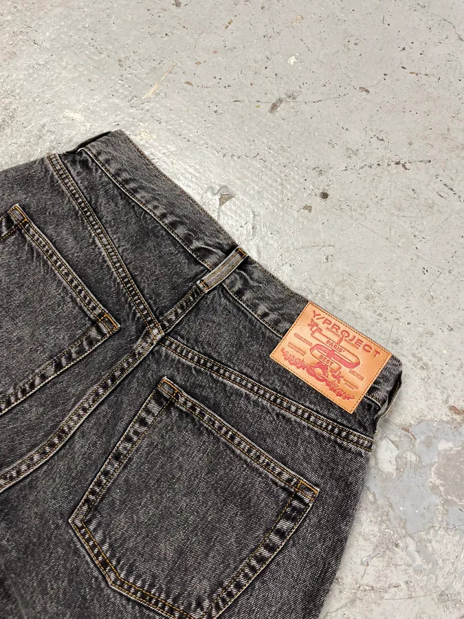 SS2024 Y/Project Maxi Cavalier Denim Grey Astro Pants  BLxLZaa 9