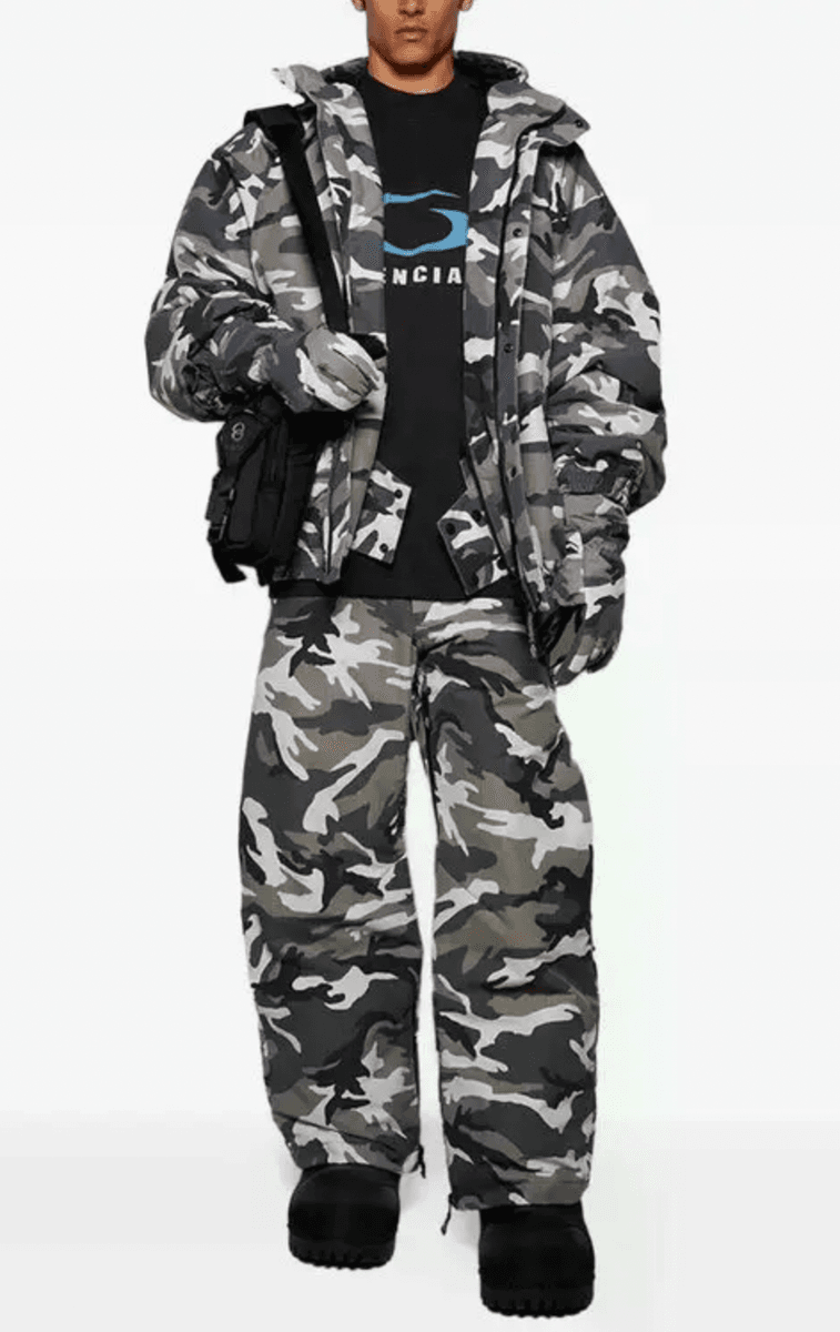 SS2025 Balenciaga Camo Pattern Ski Winter Gloves  sSliZkG 2