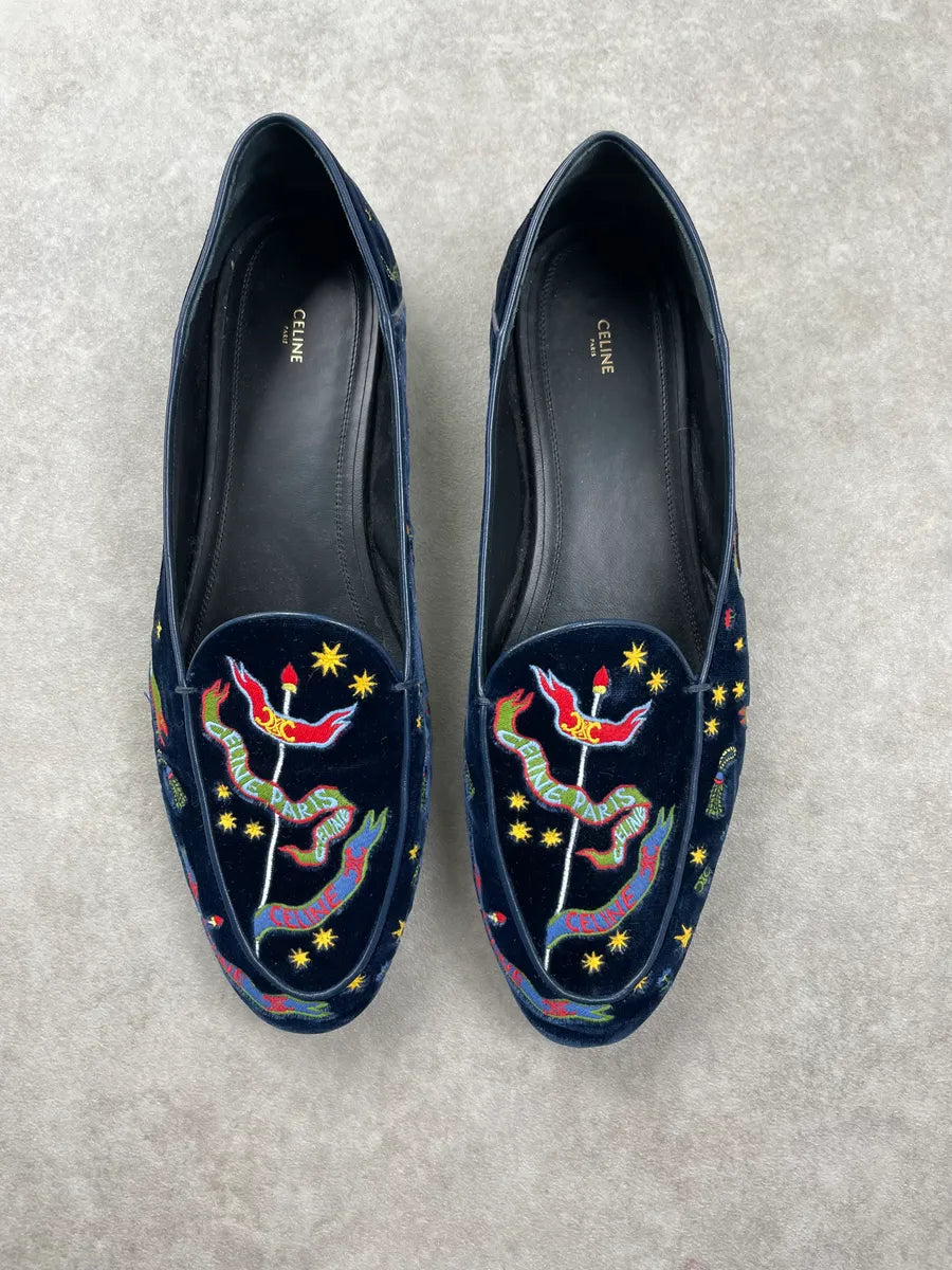 SS2025 Celine Aura Velvet Slip On IIQwWuc 1
