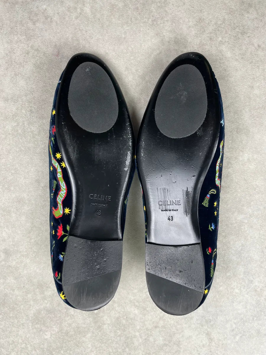 SS2025 Celine Aura Velvet Slip On IIQwWuc 7