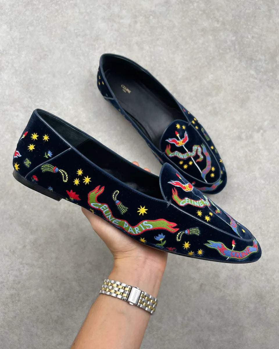 SS2025 Celine Aura Velvet Slip On IIQwWuc 0