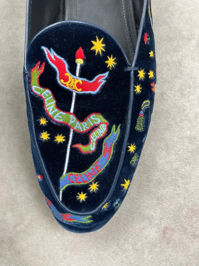 SS2025 Celine Aura Velvet Slip On IIQwWuc 6