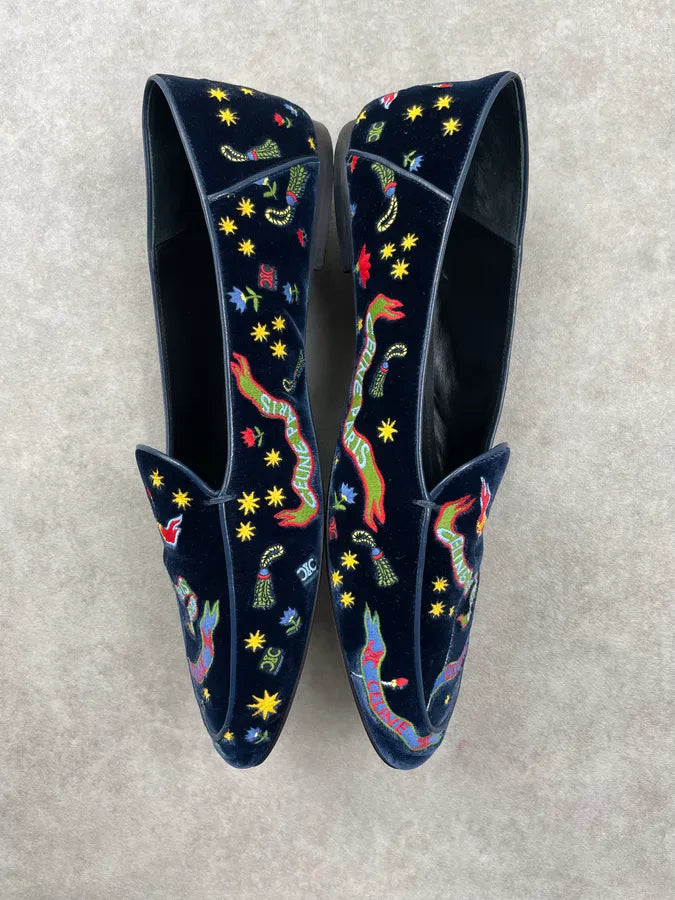 SS2025 Celine Aura Velvet Slip On IIQwWuc 3