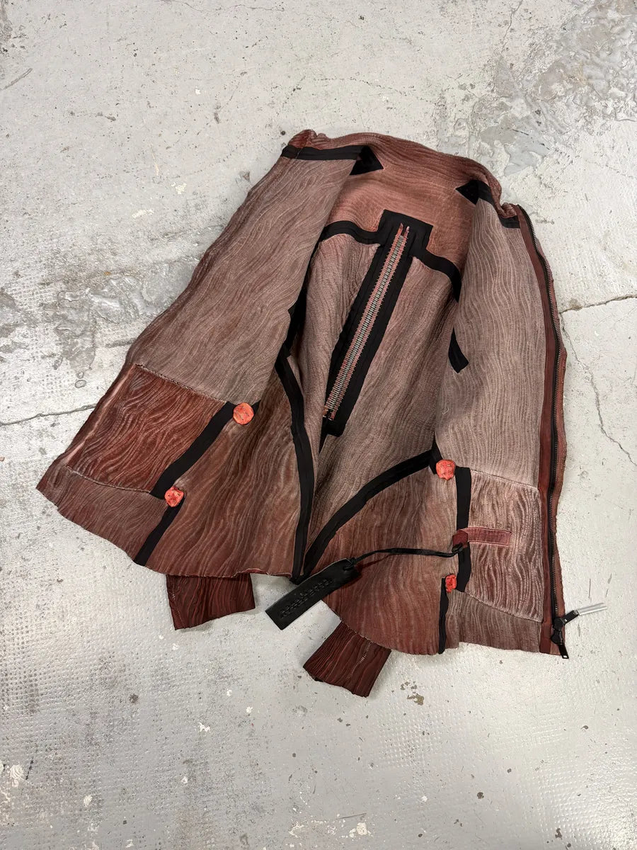 SS2025 Isaac Sellam Heretique-Maree Basse Dirty Red Jacket lfCJjrW 4