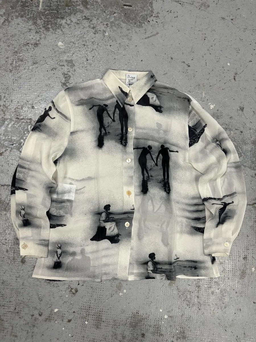 SS2025 Moschino Beach Photography White Shirt mCRChiR 6