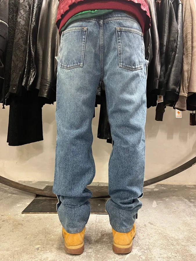 SS2025 Y/Project Blue Detachable Buttoned Carpenter Denim Jeans (M) DJiFsxn 2