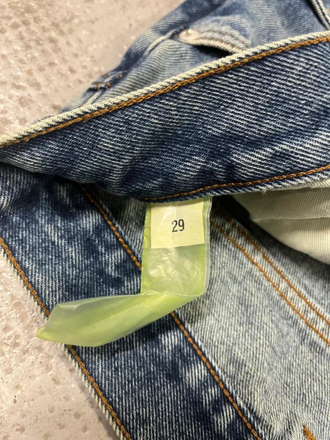 SS2025 Y/Project Blue Detachable Buttoned Carpenter Denim Jeans (M) DJiFsxn 9