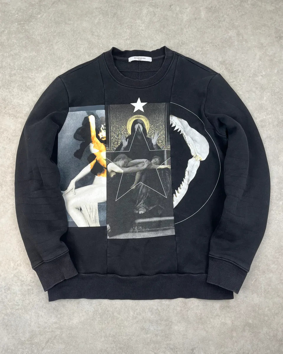 SS2105 Givenchy Black Star Conspiracy Sweater by Riccardo Tisci qyvZEmv 0