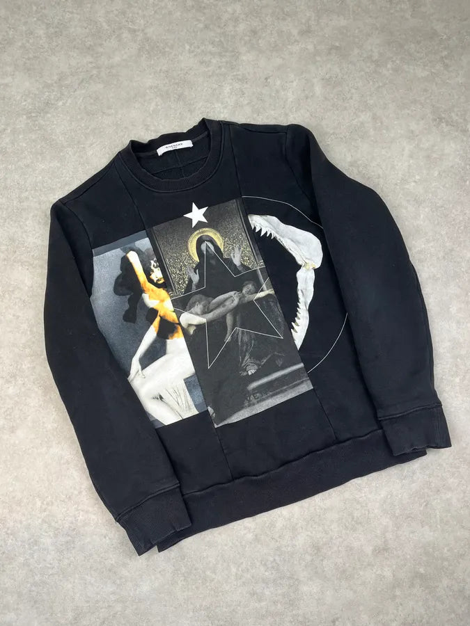 SS2105 Givenchy Black Star Conspiracy Sweater by Riccardo Tisci qyvZEmv 3