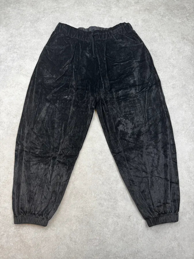 SS2024 Givenchy Black Velvet Cozy Sweatpants TVMMKMu 5