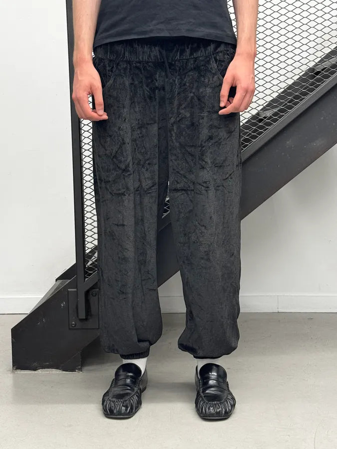 SS2024 Givenchy Black Velvet Cozy Sweatpants TVMMKMu 0