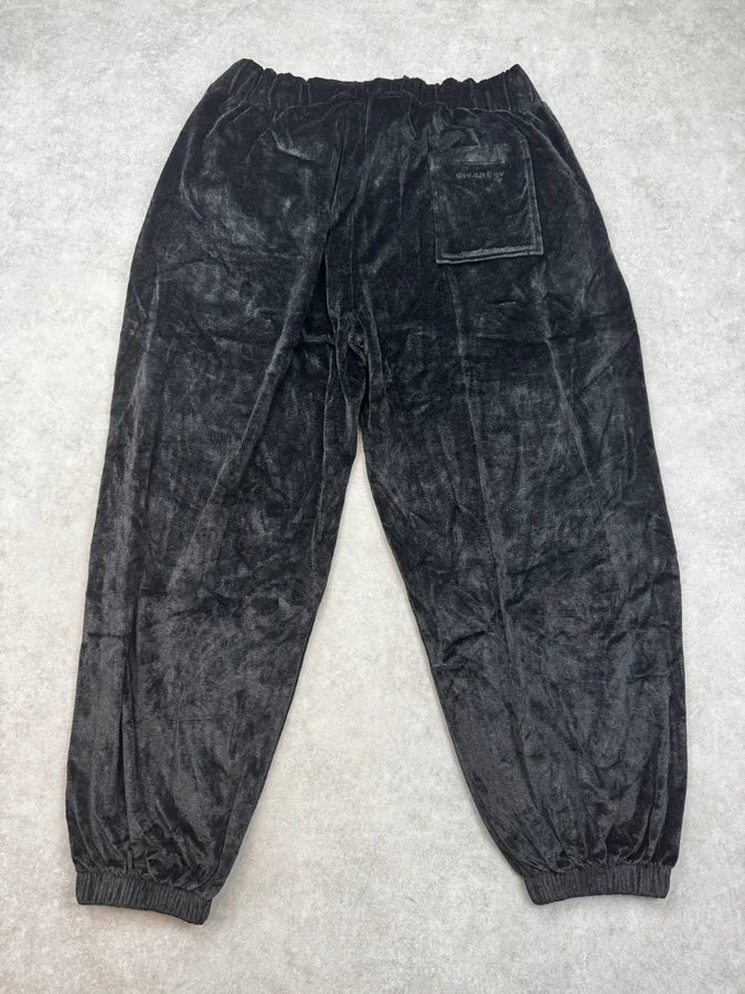 SS2024 Givenchy Black Velvet Cozy Sweatpants TVMMKMu 6