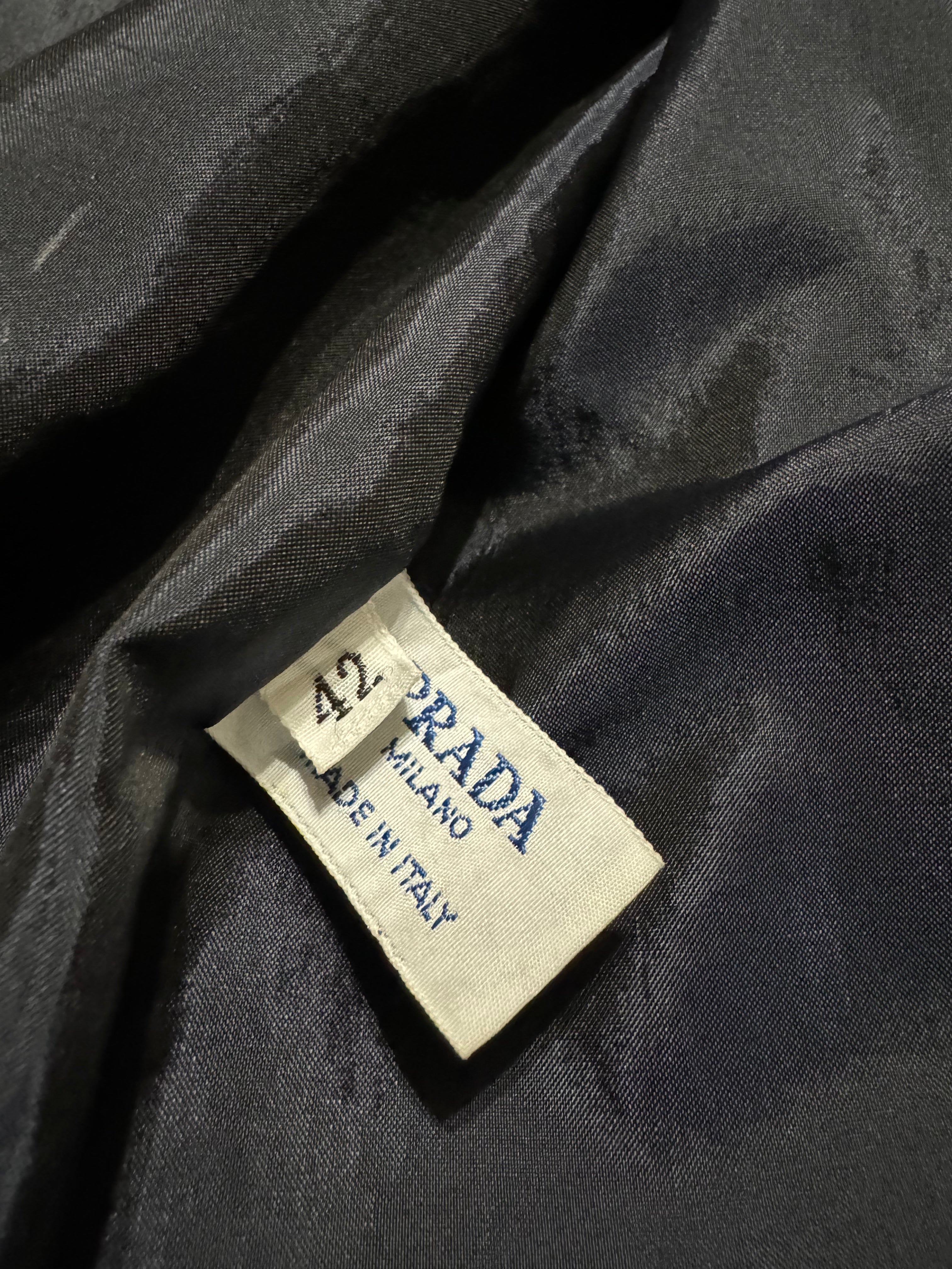 AW1996 Prada Navy Soft Leather Italian Jacket (XS) - 7