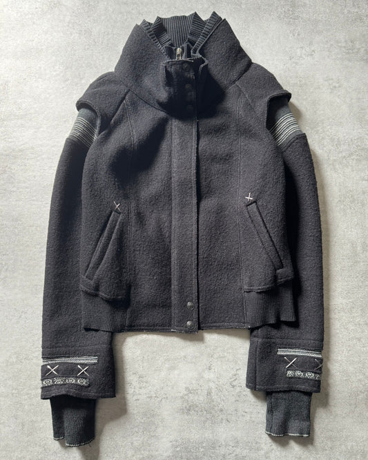 2000s Marithé + François Girbaud Wool Superposed Jacket  (S) - 1