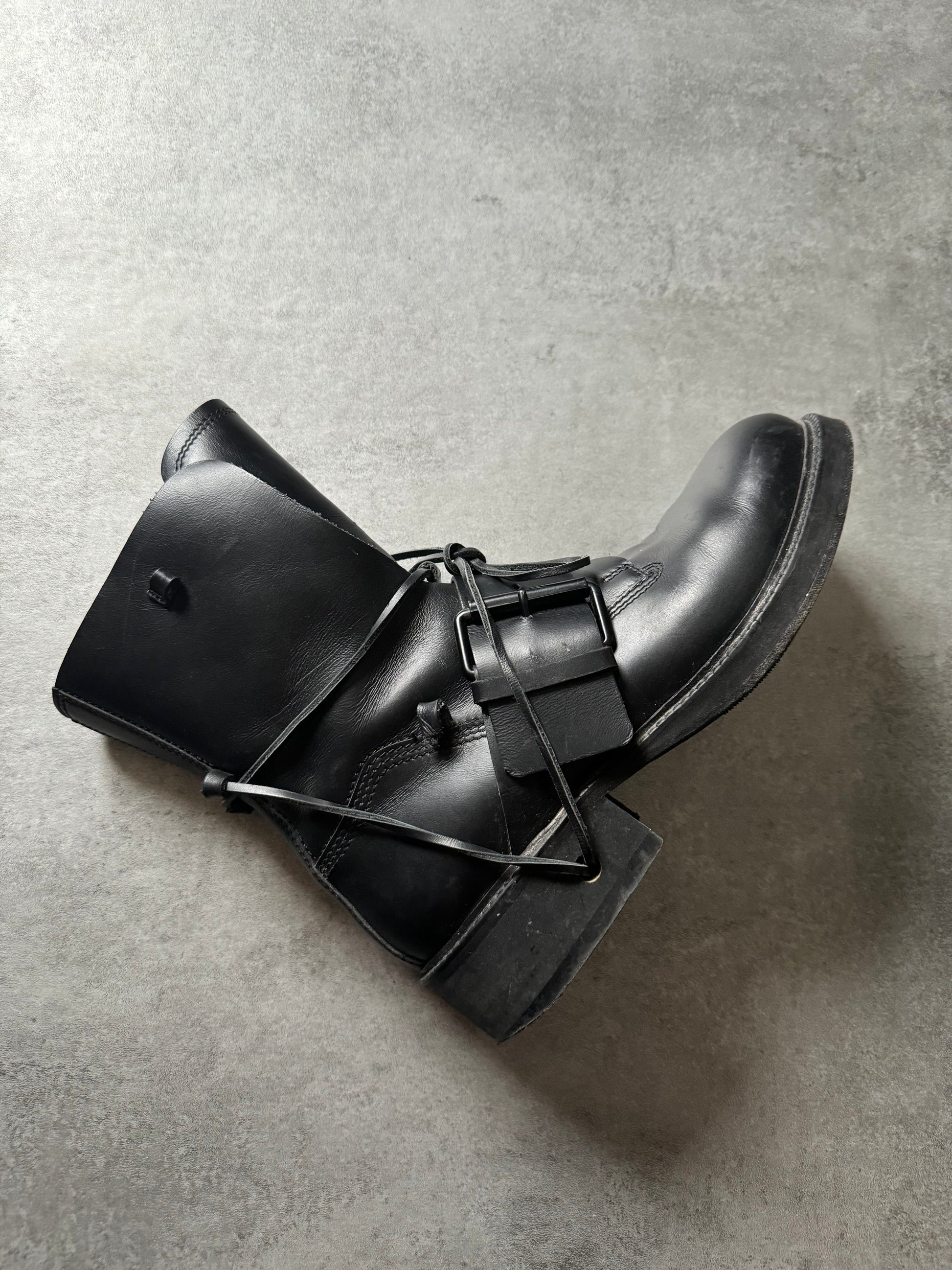 AW1998 Dirk Bikkembergs High Mountaineering Black Boots (43) - 6