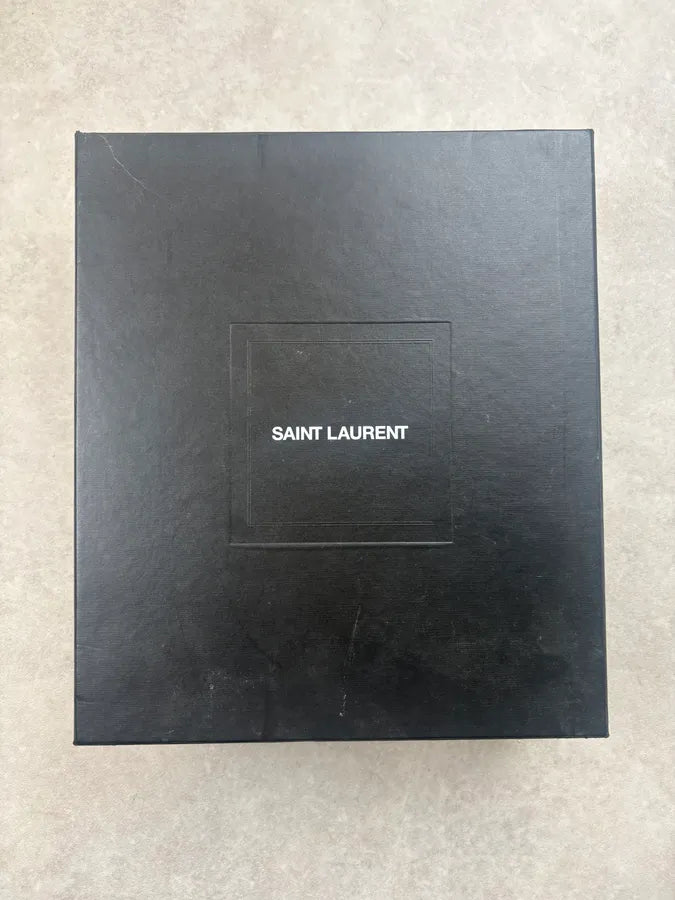 2010s Saint Laurent Black Combat Leather Ankle Boots iOaLAsF 10