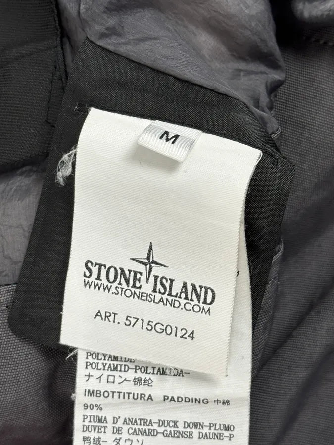 Stone Island 30th Anniversary Side Patch Grey Nylon Puffer Vest PXYPtgp 12