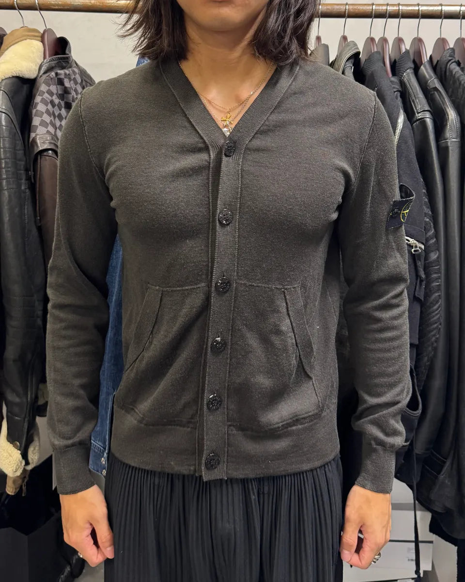 Stone Island Black Minimalist Cardigan EmCpVjO 1